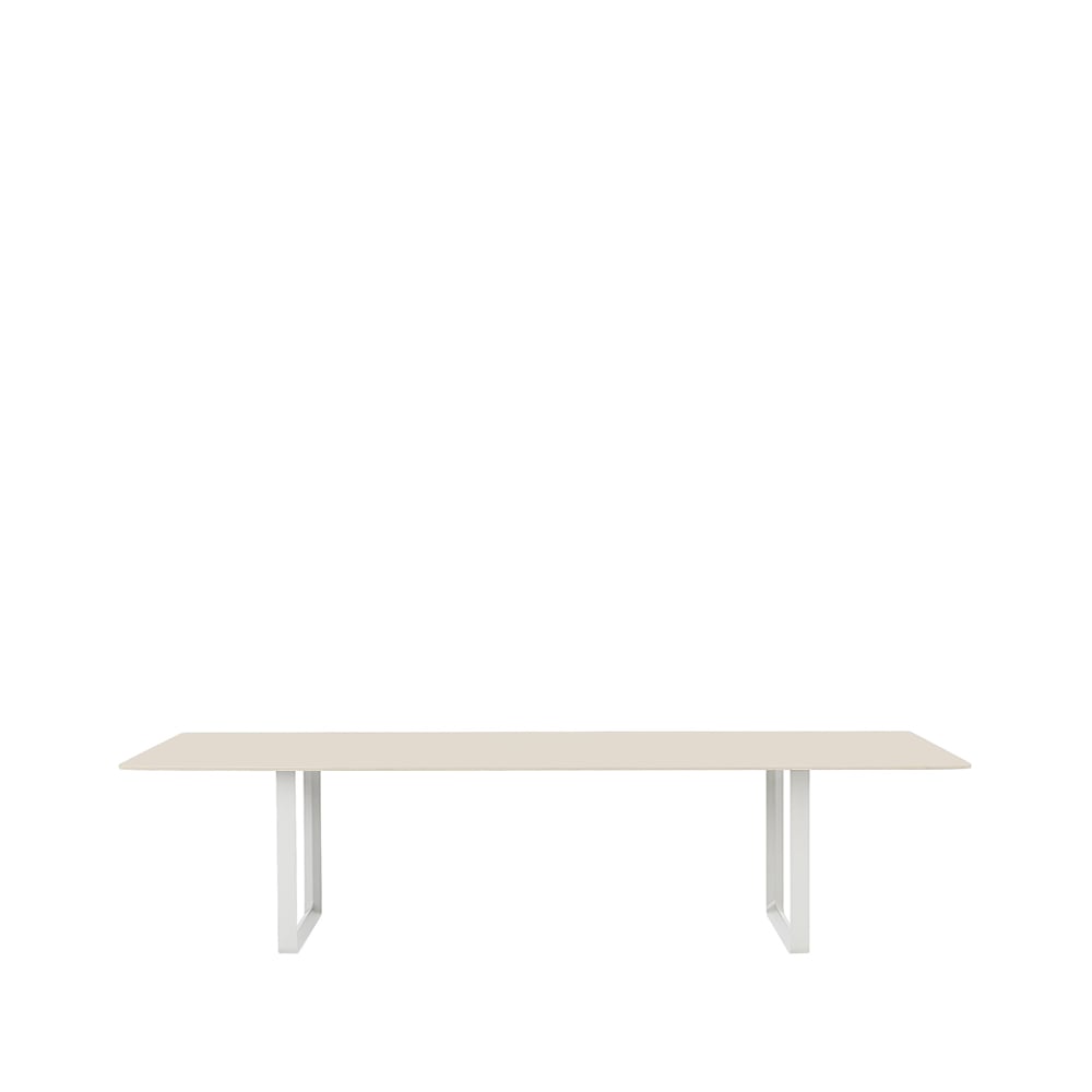 Muuto 70/70 ruokapöytä 295 x 108 cm Sand laminate-Plywood-White