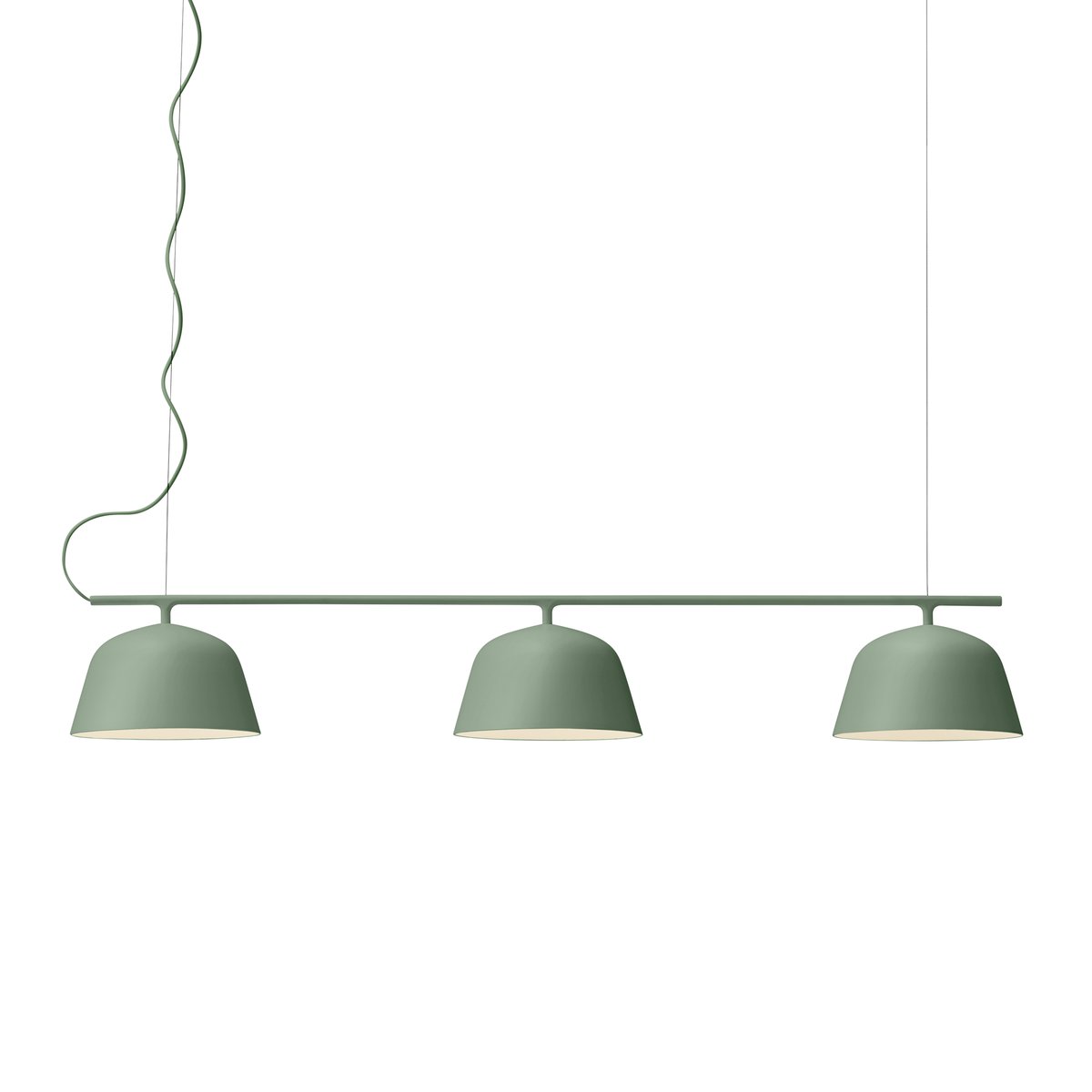 Muuto Ambit Rail -kattolamppu Dusty green