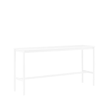 Base High -baaripöytä - White laminate, valkoinen runko, abs-reuna, l 50 p 190 k 95 - Muuto