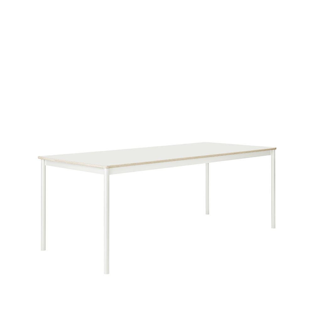 Muuto Base ruokapöytä White vanerireuna 190 x 85 cm