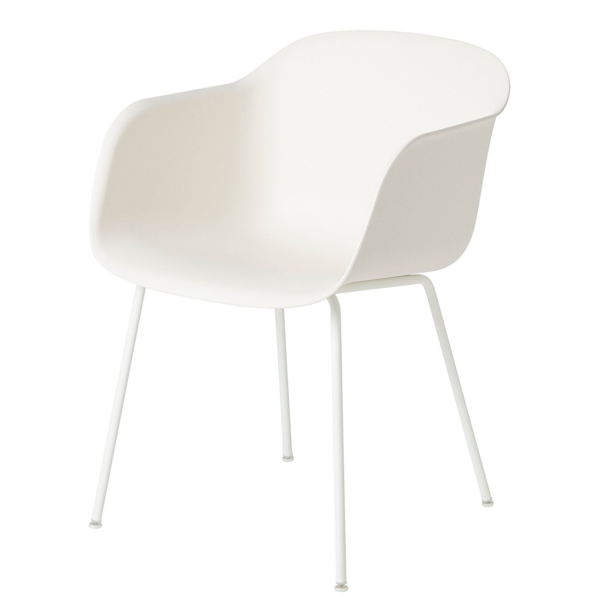 Muuto Fiber chair tuoli käsinojilla valkoinen