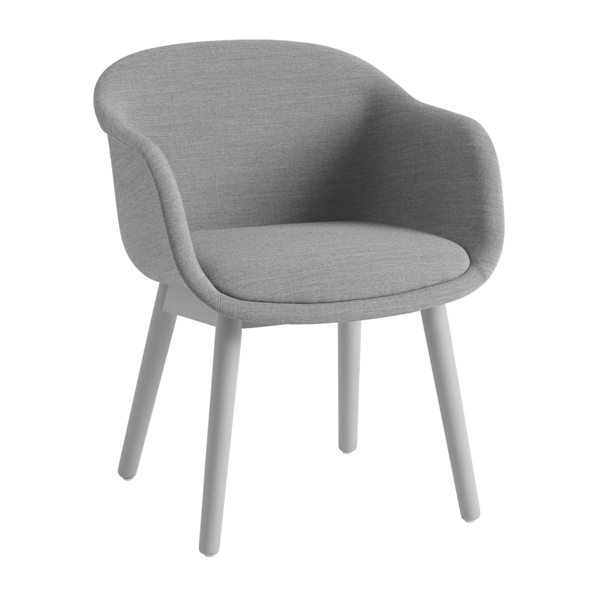 Muuto Fiber Conference Armchair puujaloilla Remix 133-grey