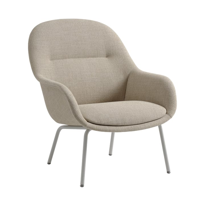 Fiber Lounge nojatuoli teräsjaloilla - Ecriture 240-grey - Muuto