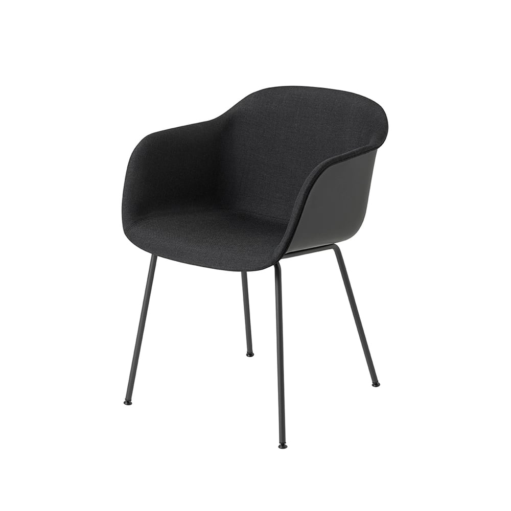 Muuto Fiber nojatuoli tube base Remix 183-Black