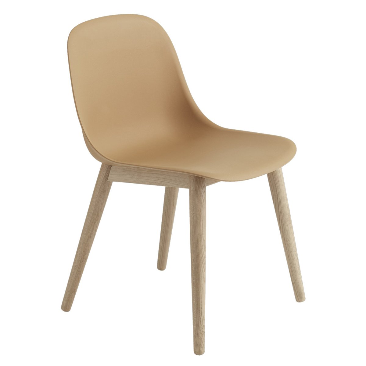 Muuto Fiber Side Chair tuoli Ochre-oak