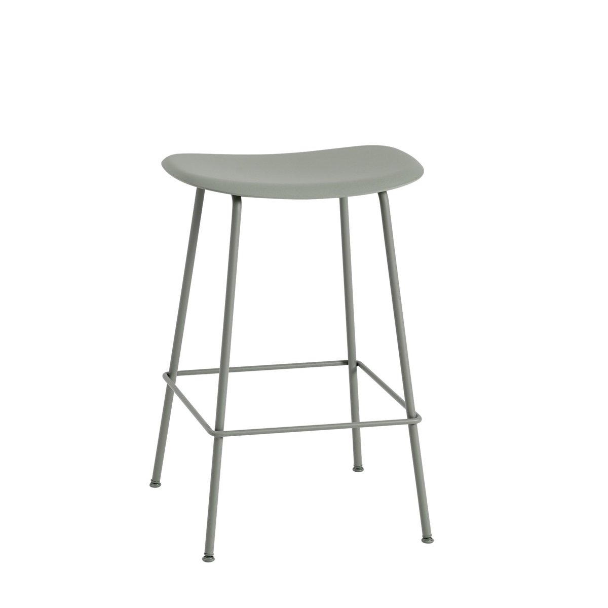 Muuto Fiber Tube baarijakkara 65 cm dusty green