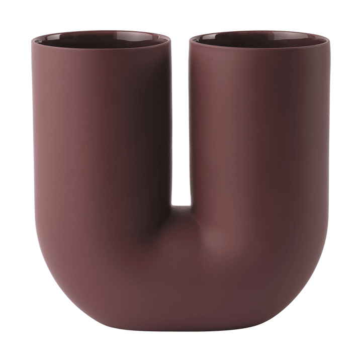 Kink maljakko 26 cm - Deep red - Muuto