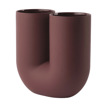 Kink maljakko 26 cm - Deep red - Muuto