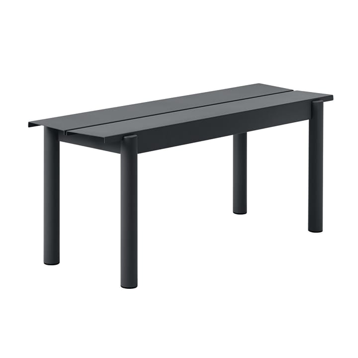 Linear steel bench -penkki 110 x 34 cm - Black - Muuto