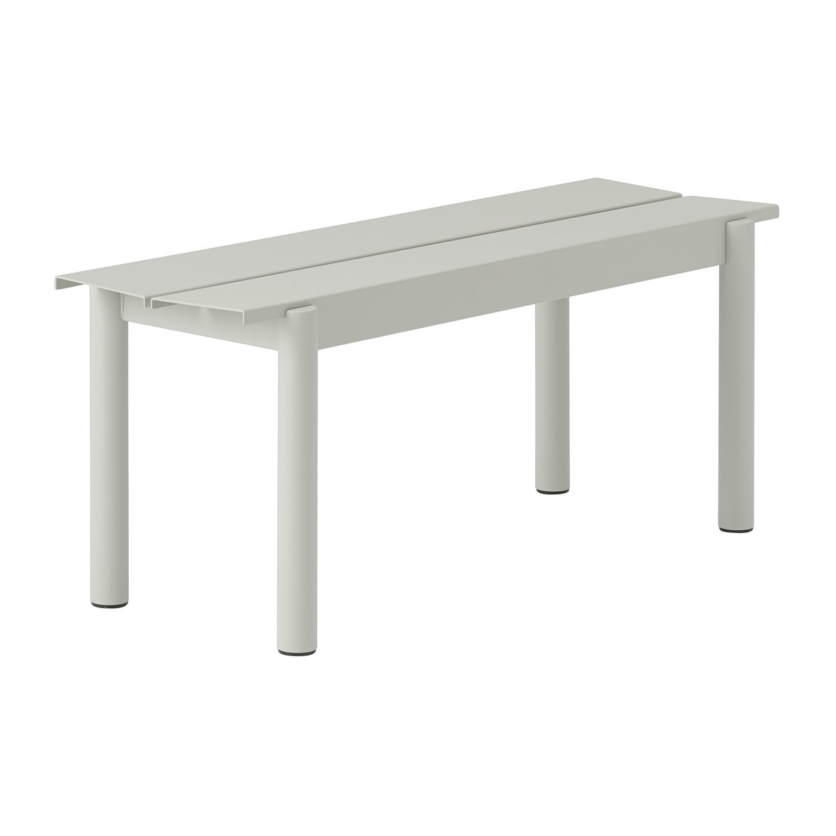 Muuto Linear steel bench -penkki 110 x 34 cm Grey (RAL 7044)