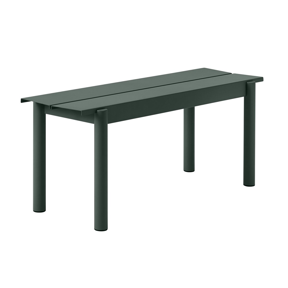 Muuto Linear steel bench -penkki 110 x 34 cm Tummanvihreä