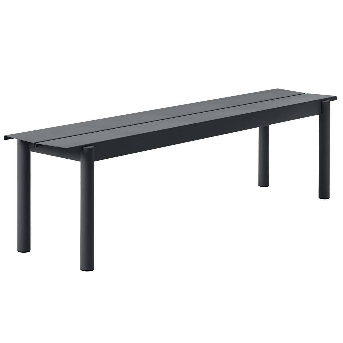 Muuto Linear steel bench -penkki 170 x 34 cm Black