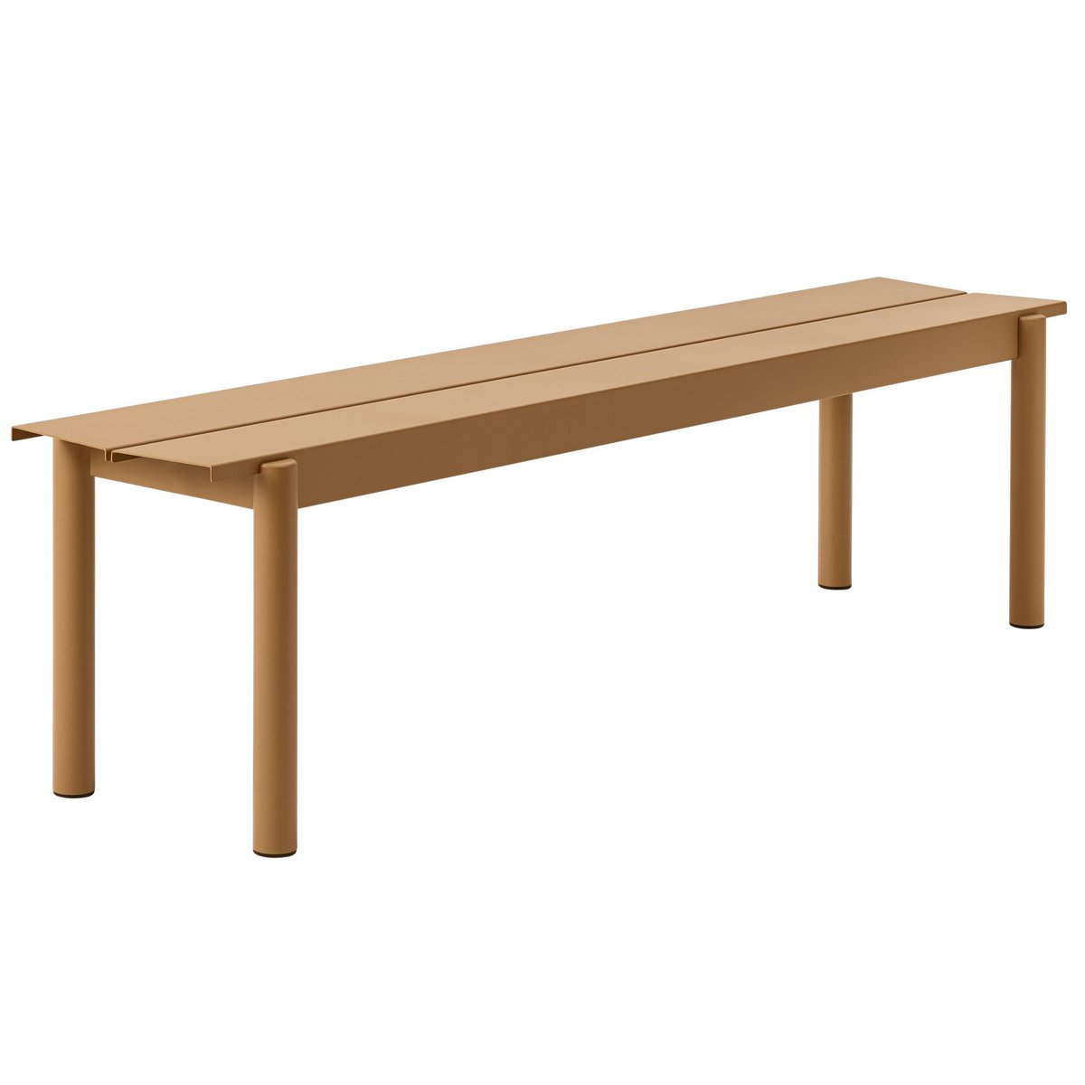 Muuto Linear steel bench -penkki 170 x 34 cm Burnt orange