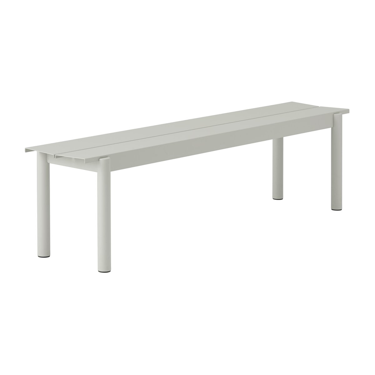 Muuto Linear steel bench -penkki 170 x 34 cm Grey (RAL 7044)