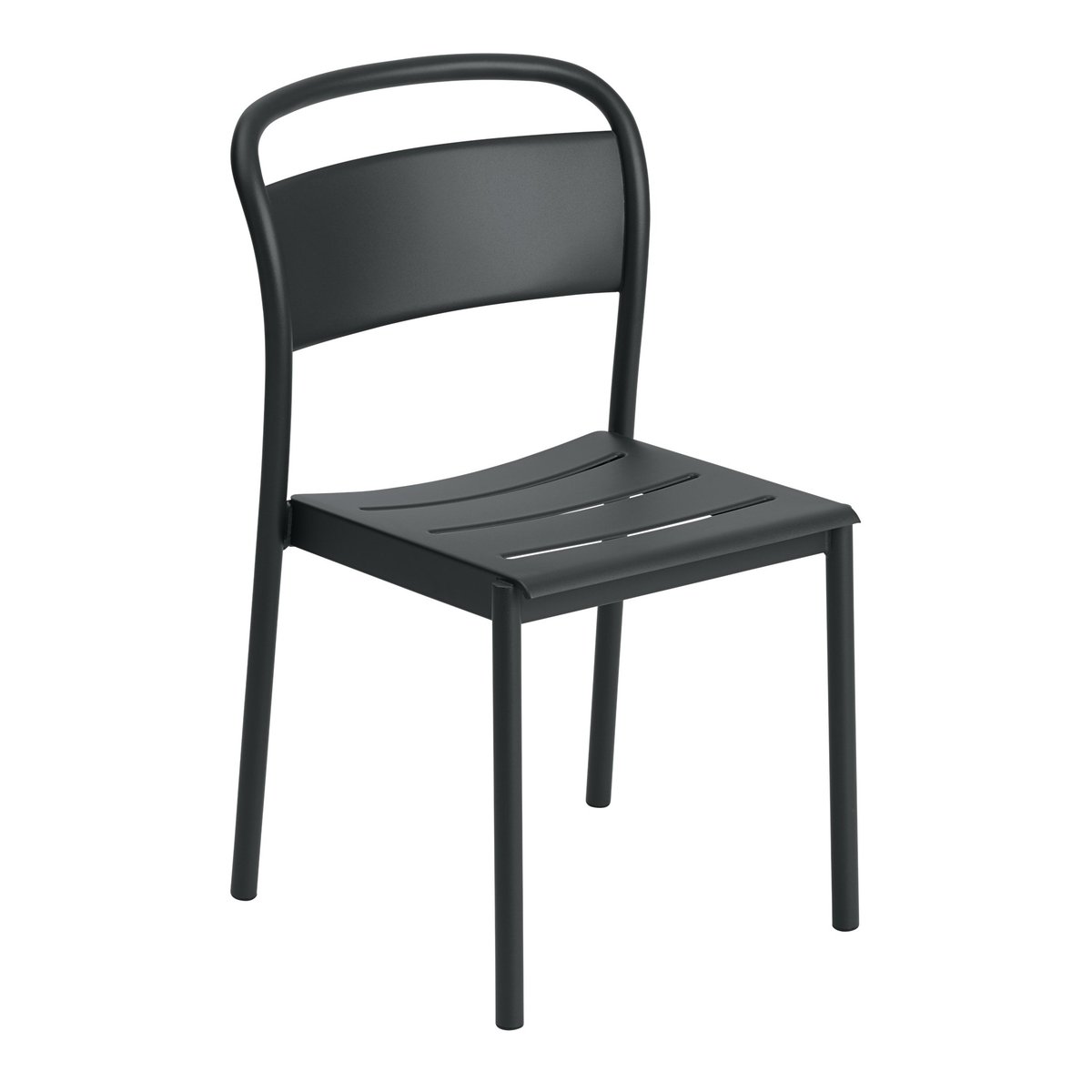 Muuto Linear steel side chair -tuoli Black