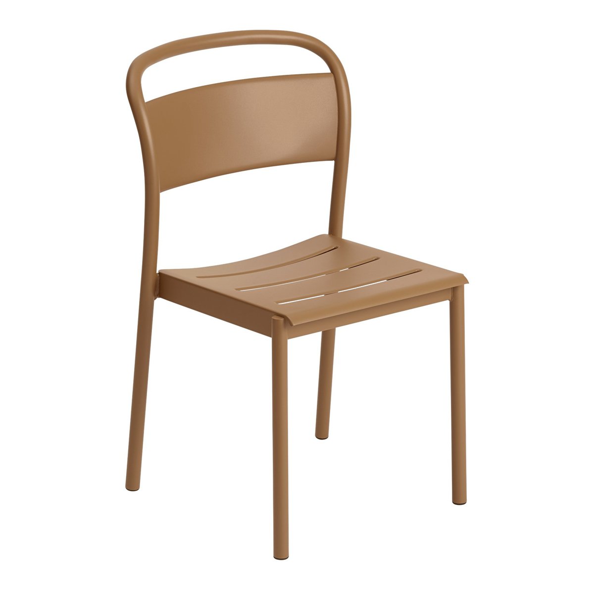 Muuto Linear steel side chair -tuoli Burnt orange