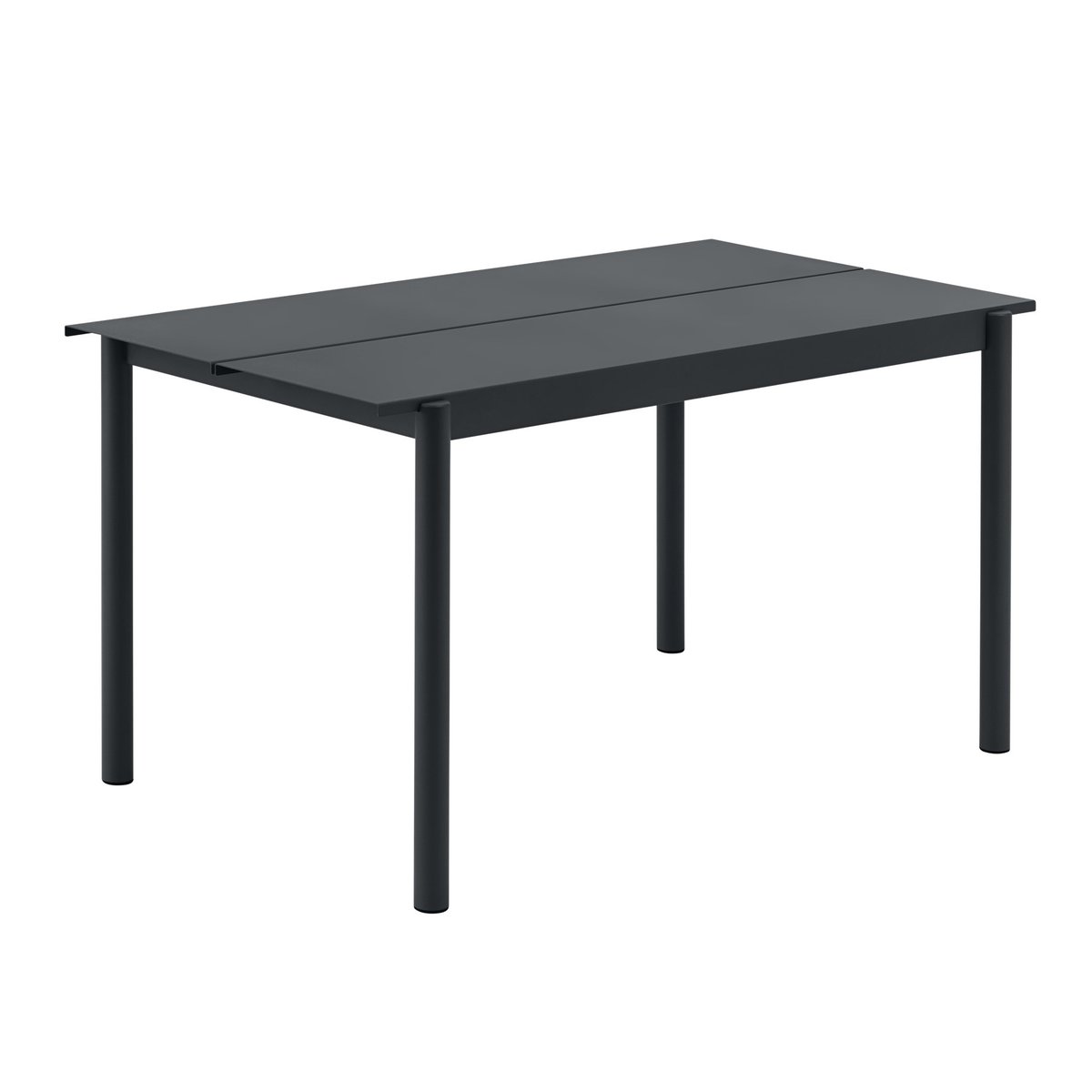 Muuto Linear steel table -pöytä 140 x 75 cm Black