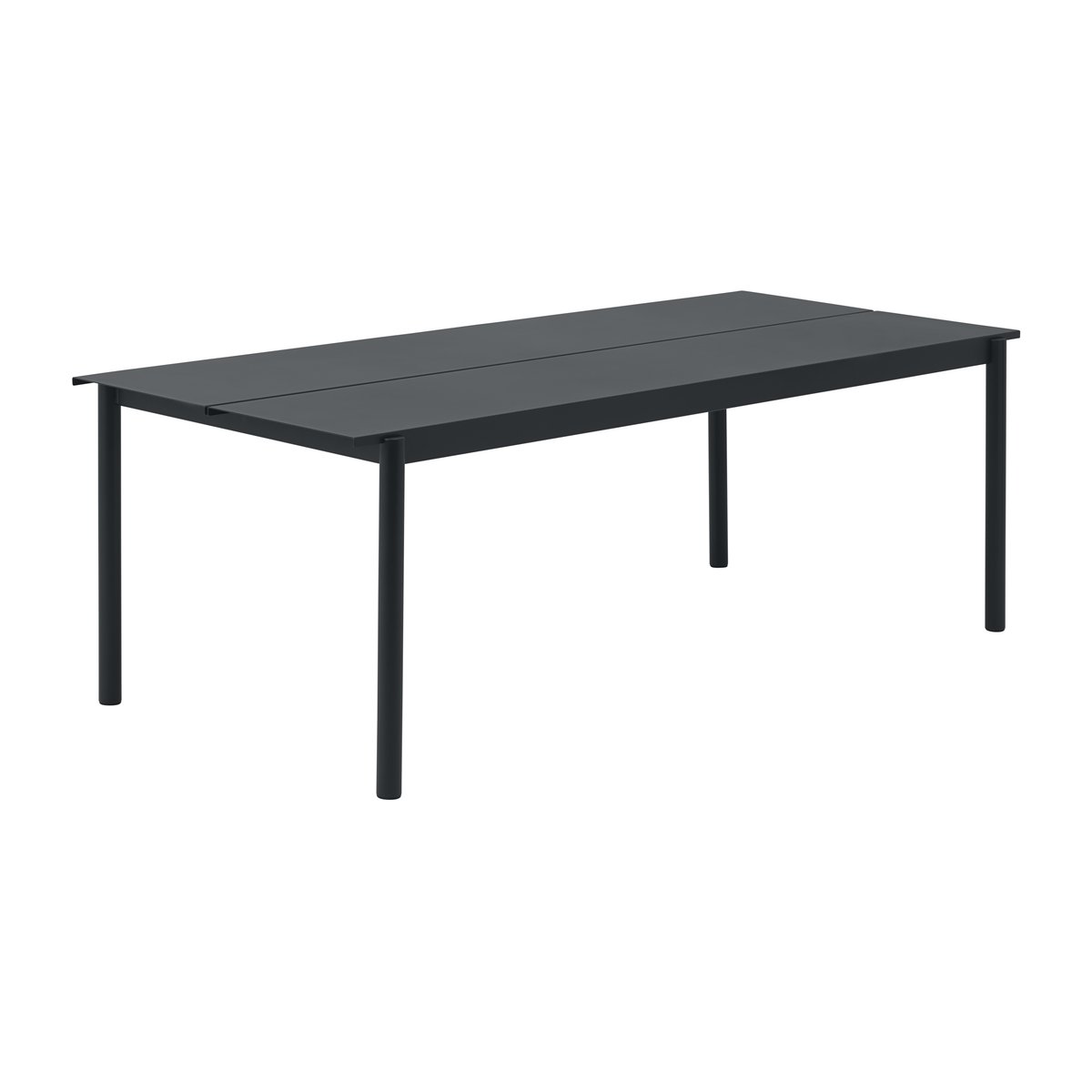 Muuto Linear steel table pöytä 220 x 90 cm Black (RAL 7021)