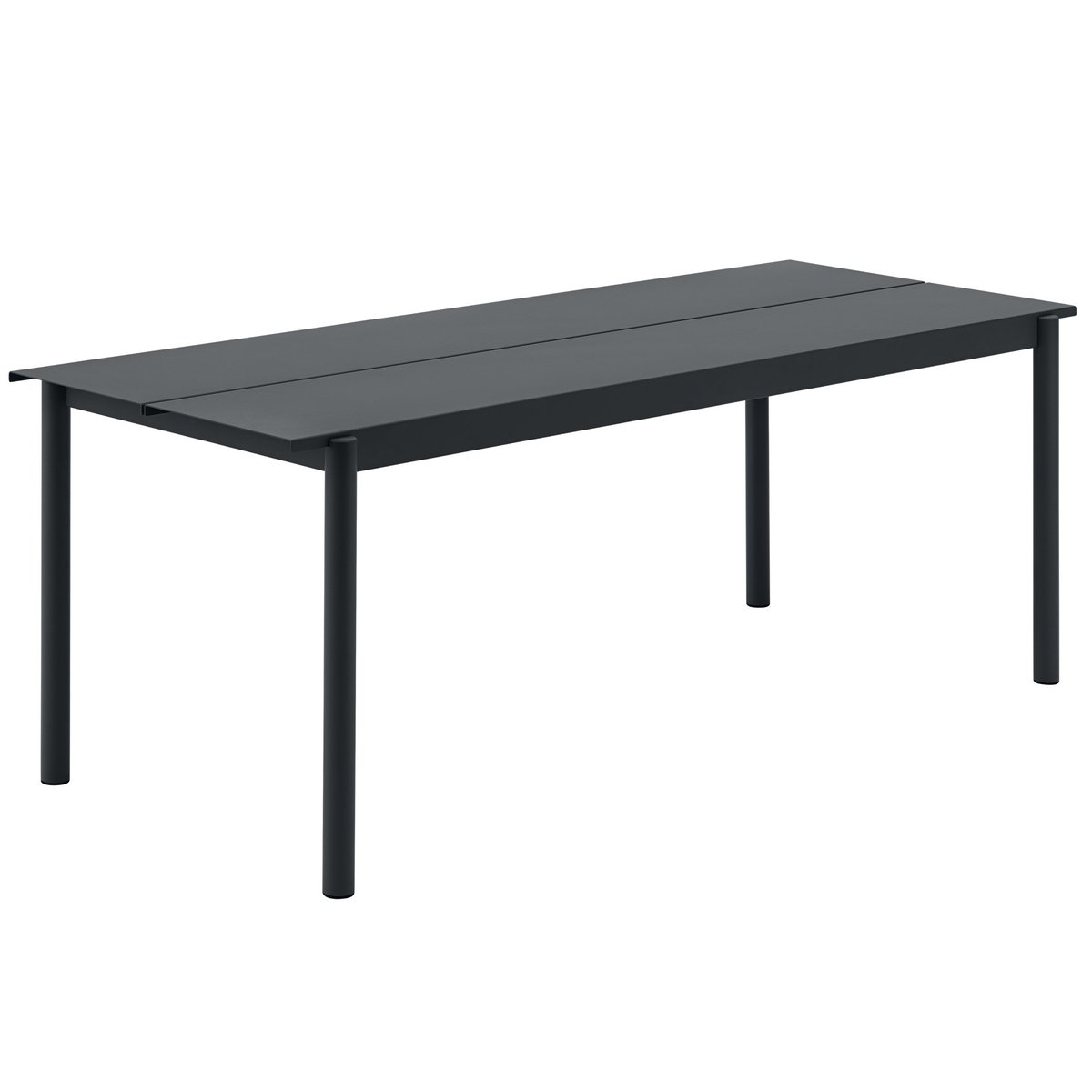 Muuto Linear steel table teräspöytä 200 cm Black