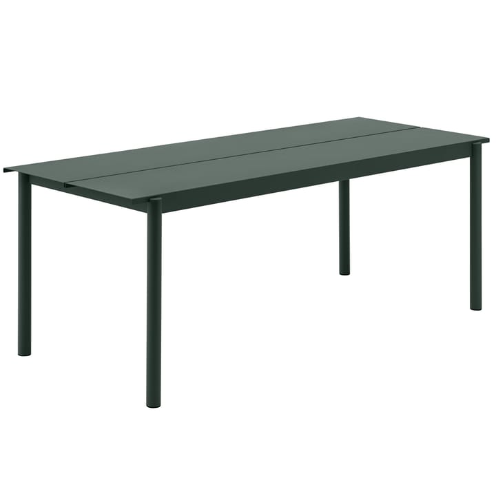 Linear steel table teräspöytä 200 cm - Dark green - Muuto
