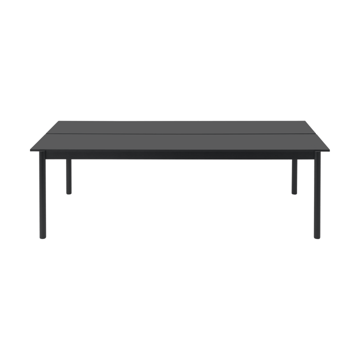 Linear System ruokapöytä 110x240 cm, Black nanolaminate-black-black Muuto