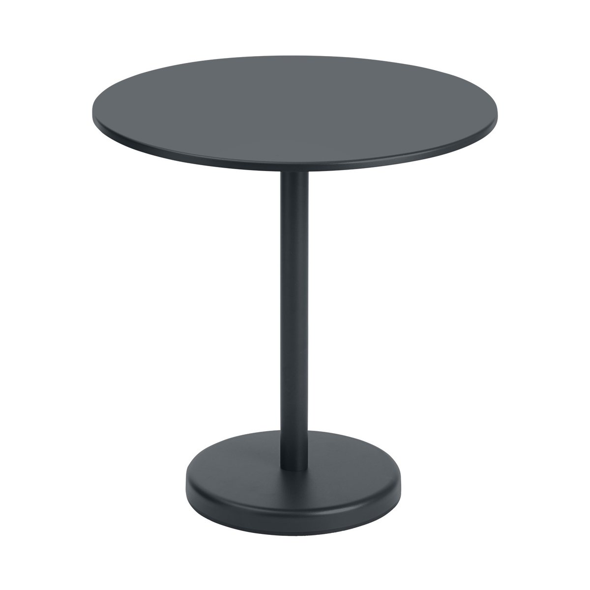 Muuto Linear teräspöytä Ø 70 cm Black