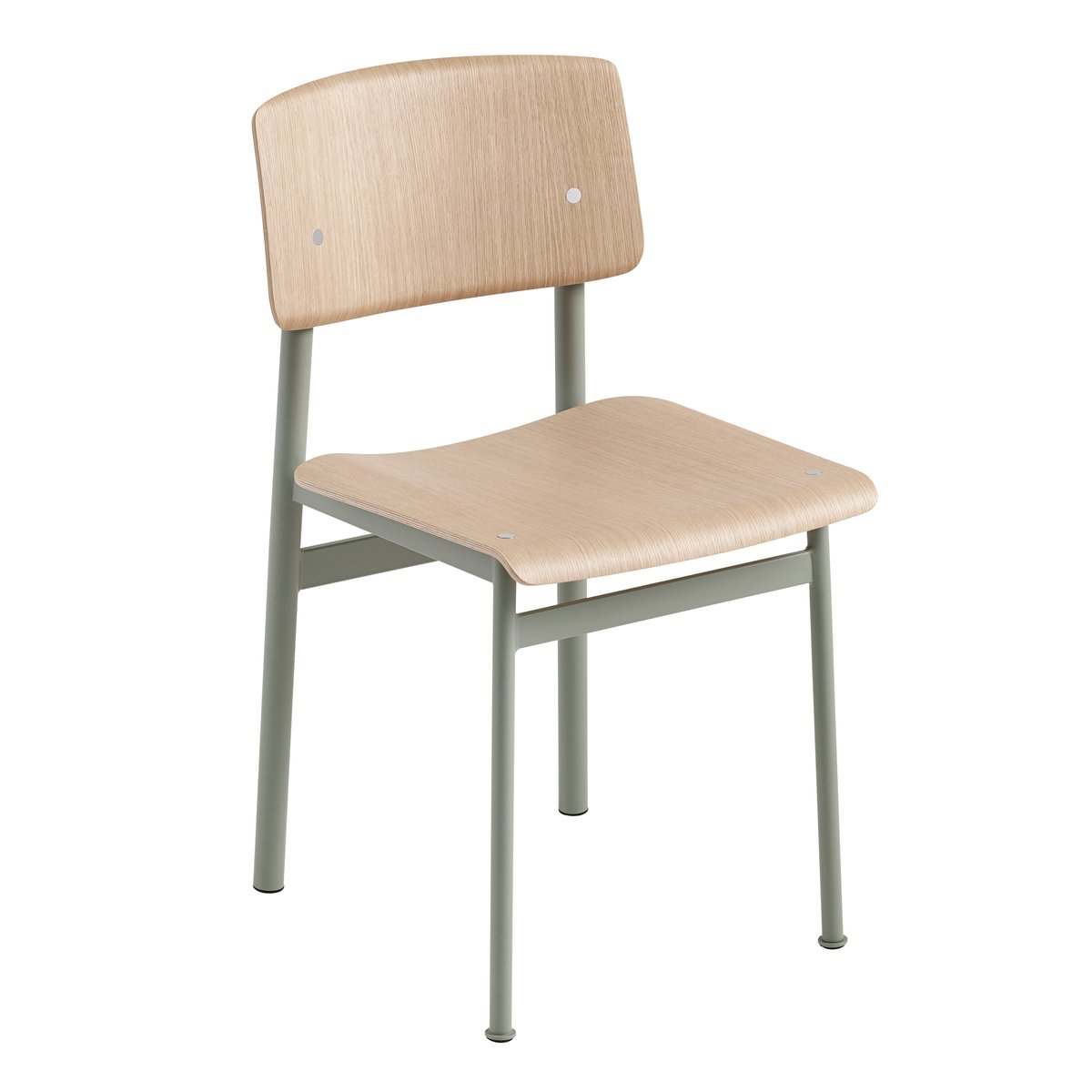 Muuto Loft Chair tuoli dusty green-tammi