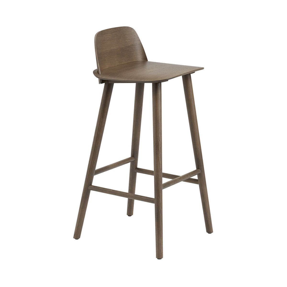 Muuto Nerd baarijakkara 65 cm Stained dark brown