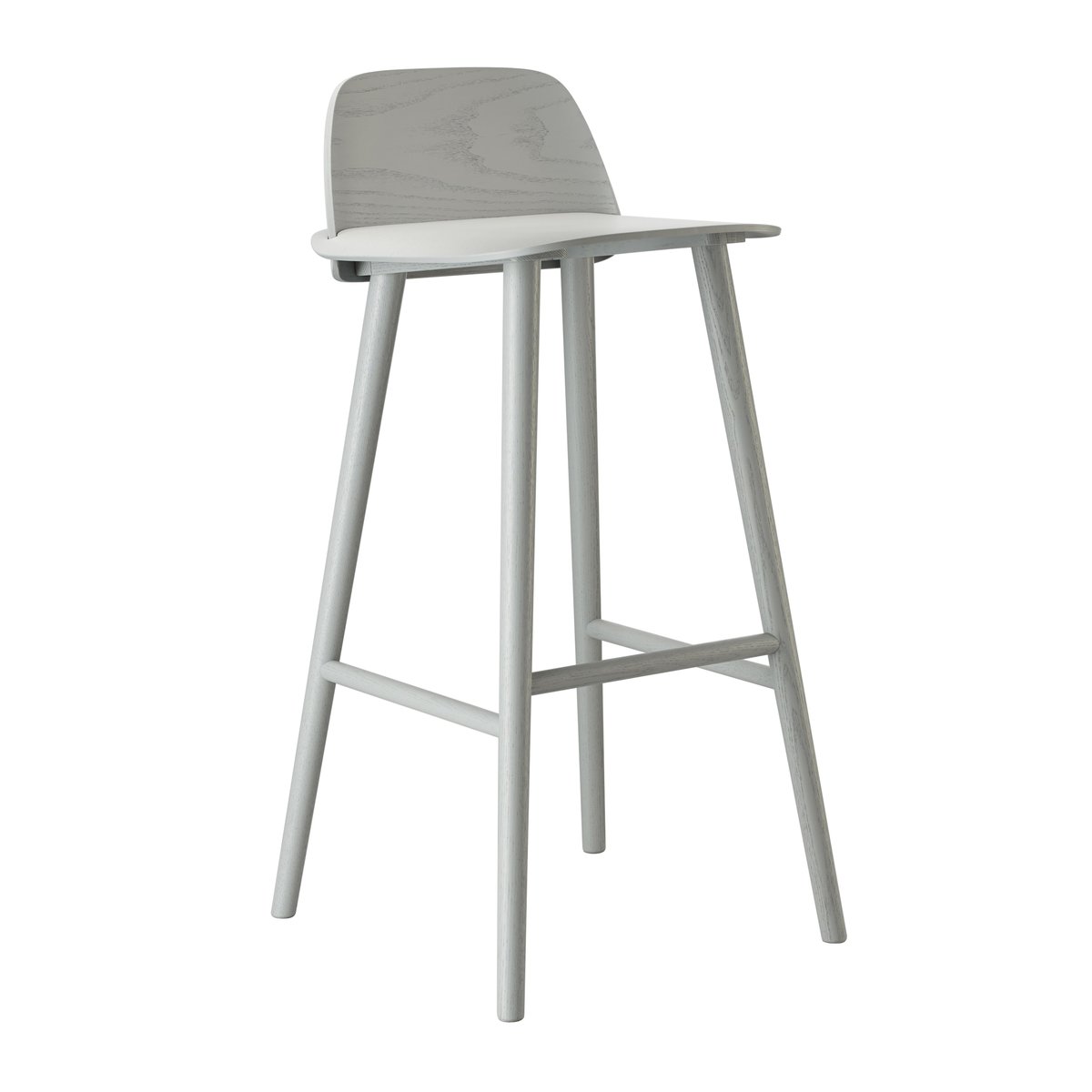 Muuto Nerd baarijakkara 75 cm harmaa