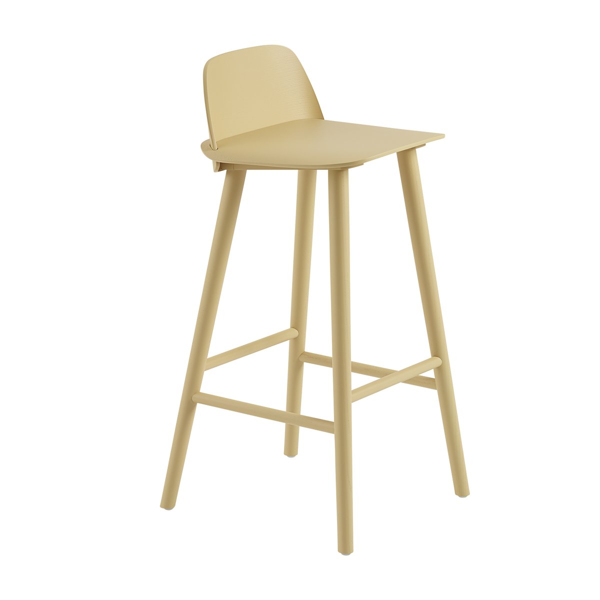 Muuto Nerd baarijakkara 75 cm Sand yellow