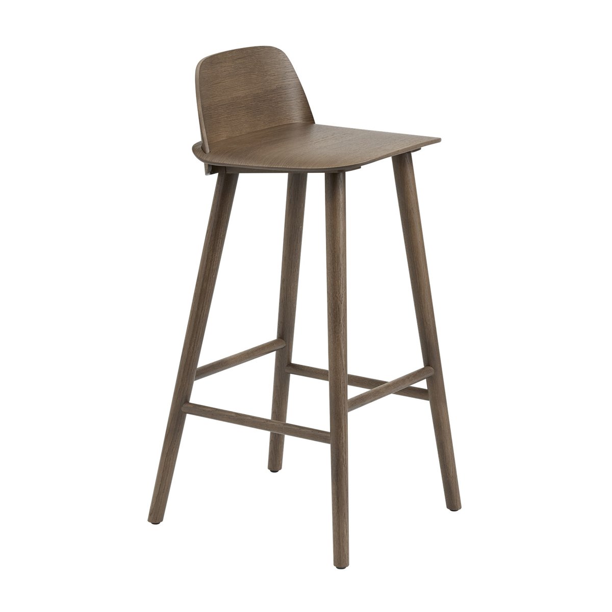 Muuto Nerd baarijakkara 75 cm Stained dark brown