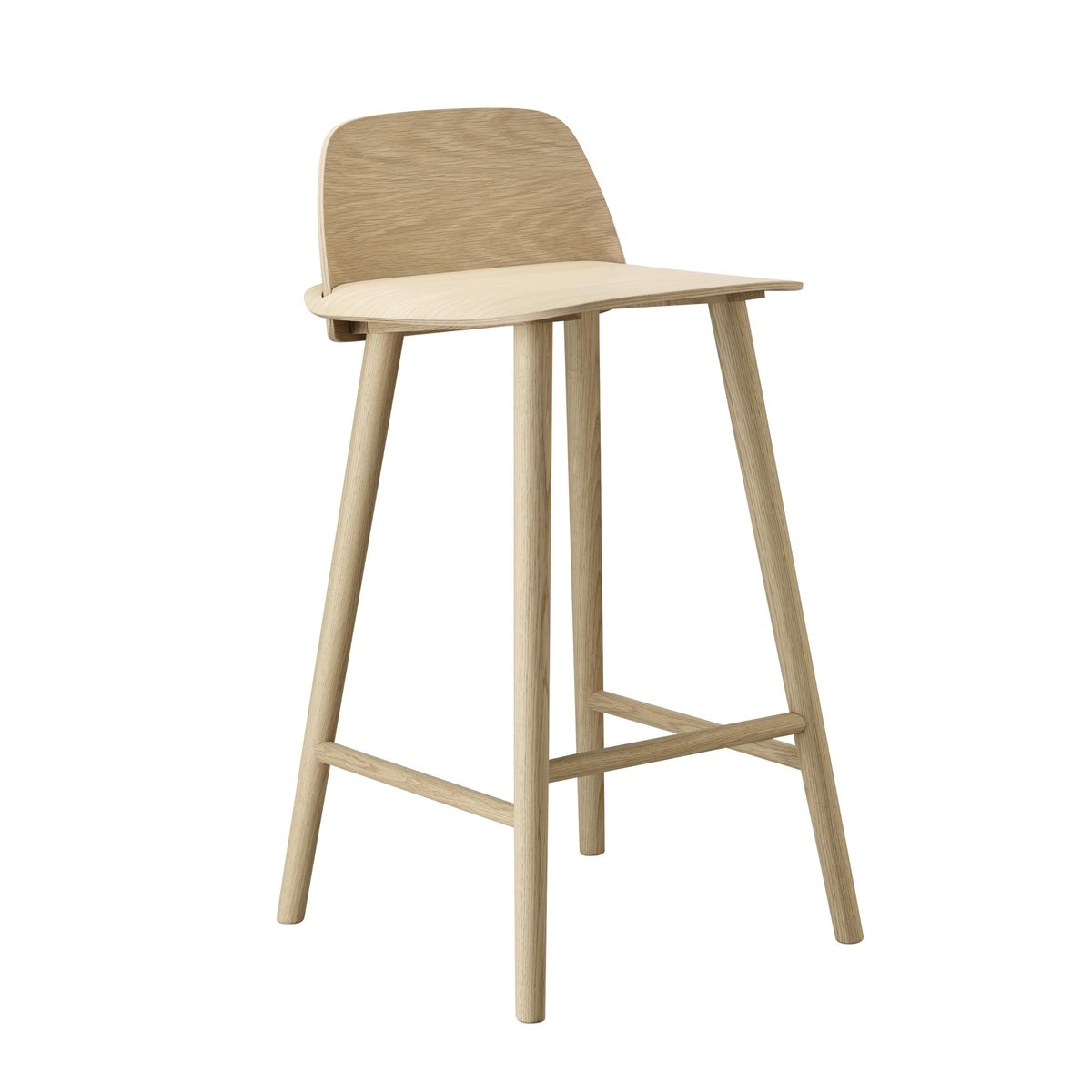 Muuto Nerd baarijakkara 75 cm tammi