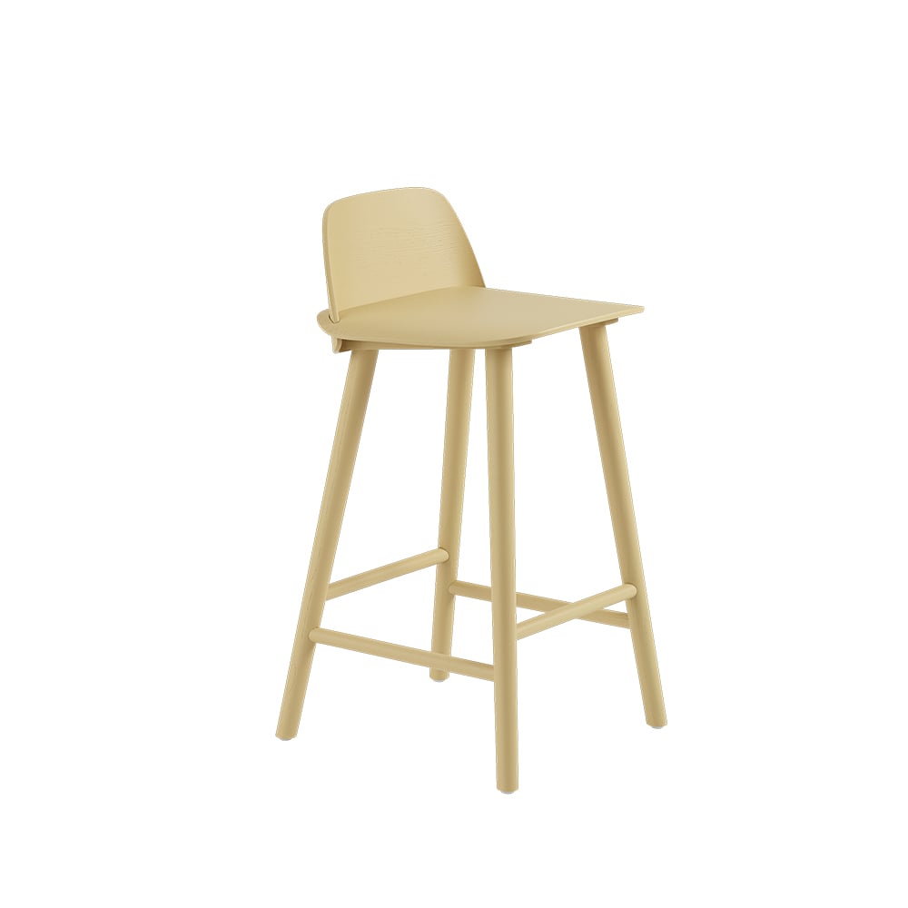 Muuto Nerd counter -tuoli Sand yellow