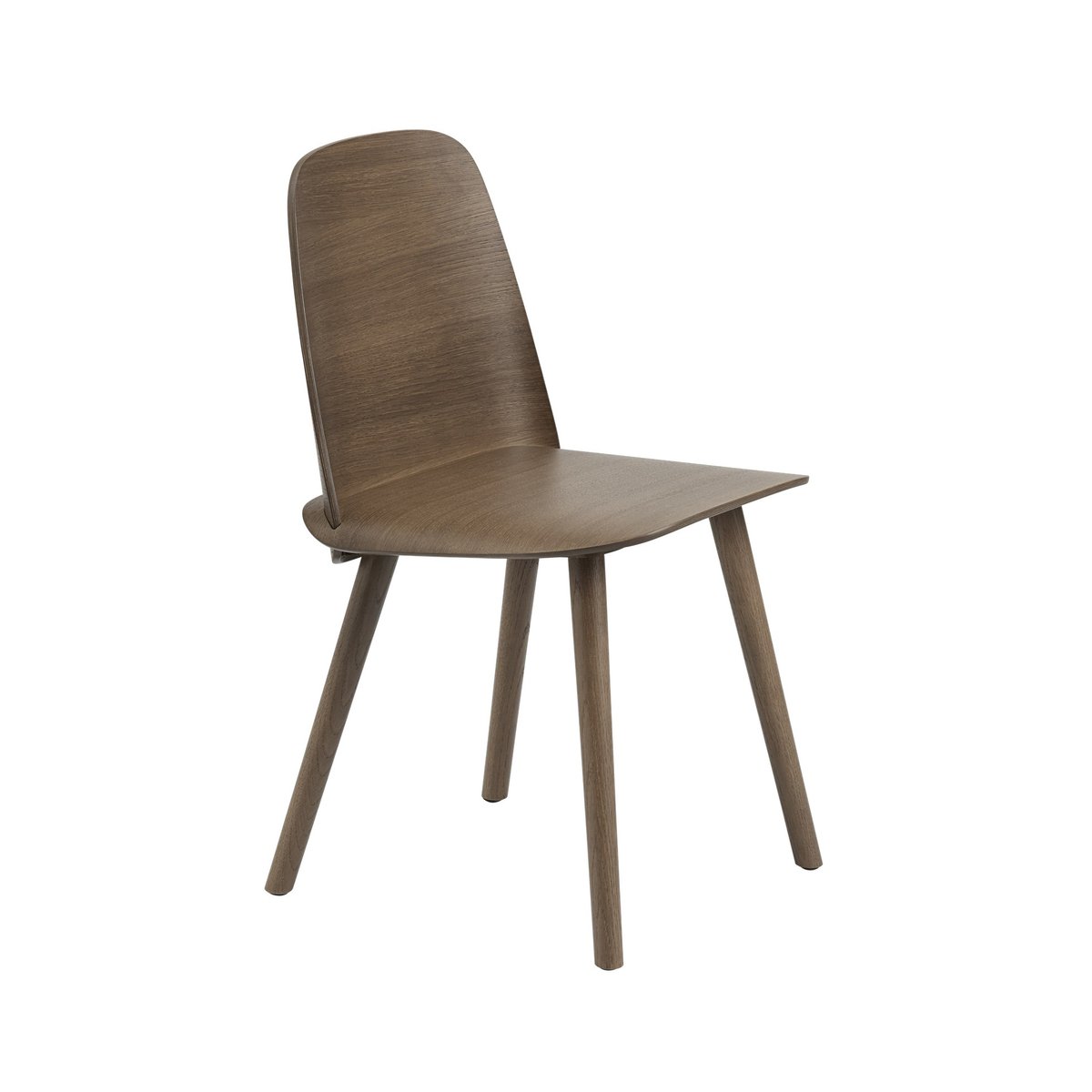 Muuto Nerd ruokapöydän tuoli Stained dark brown