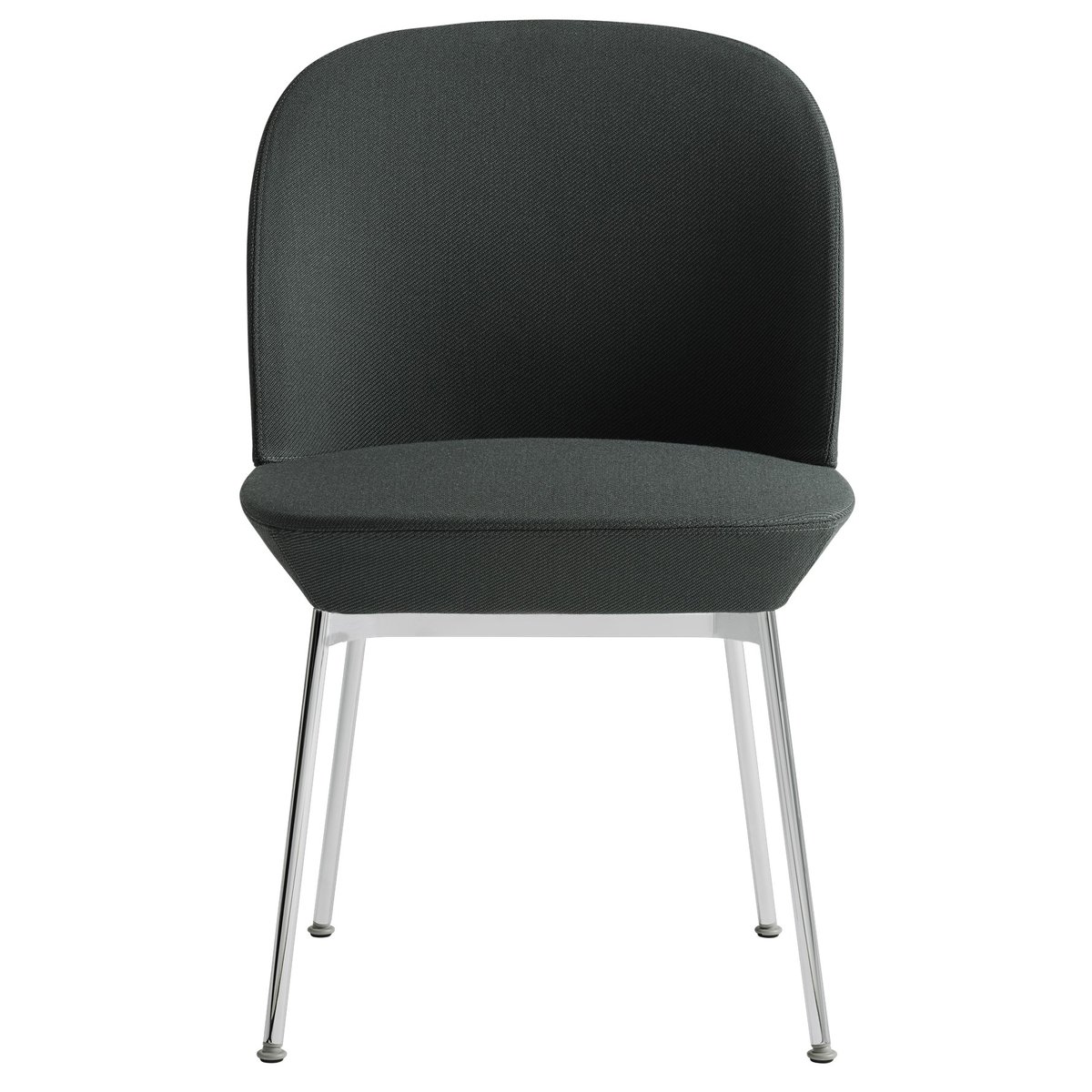 Muuto Oslo ruokapöydän tuoli kromatut jalat twill weave 990