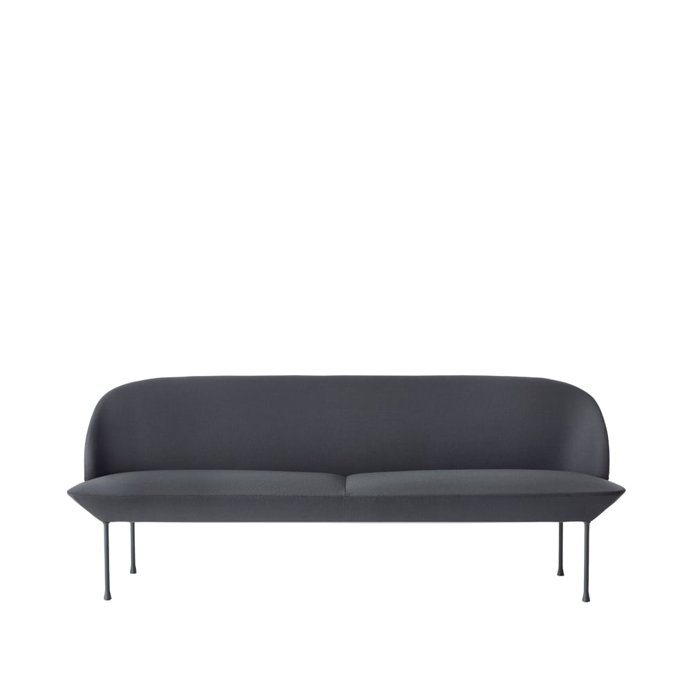 Muuto Oslo sohva 3-istuttava Steelcut 180-Dark grey