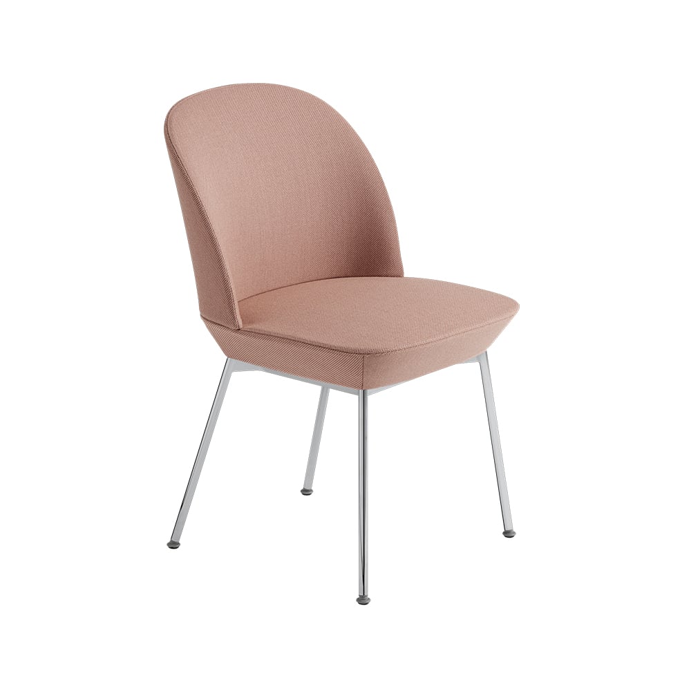 Muuto Oslo tuoli kangasverhoiltu Twill weave 530-Chrome