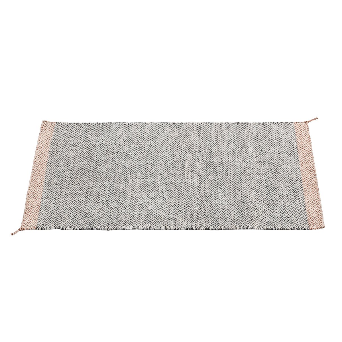 Muuto Ply matto 85×140 cm musta-valkoinen