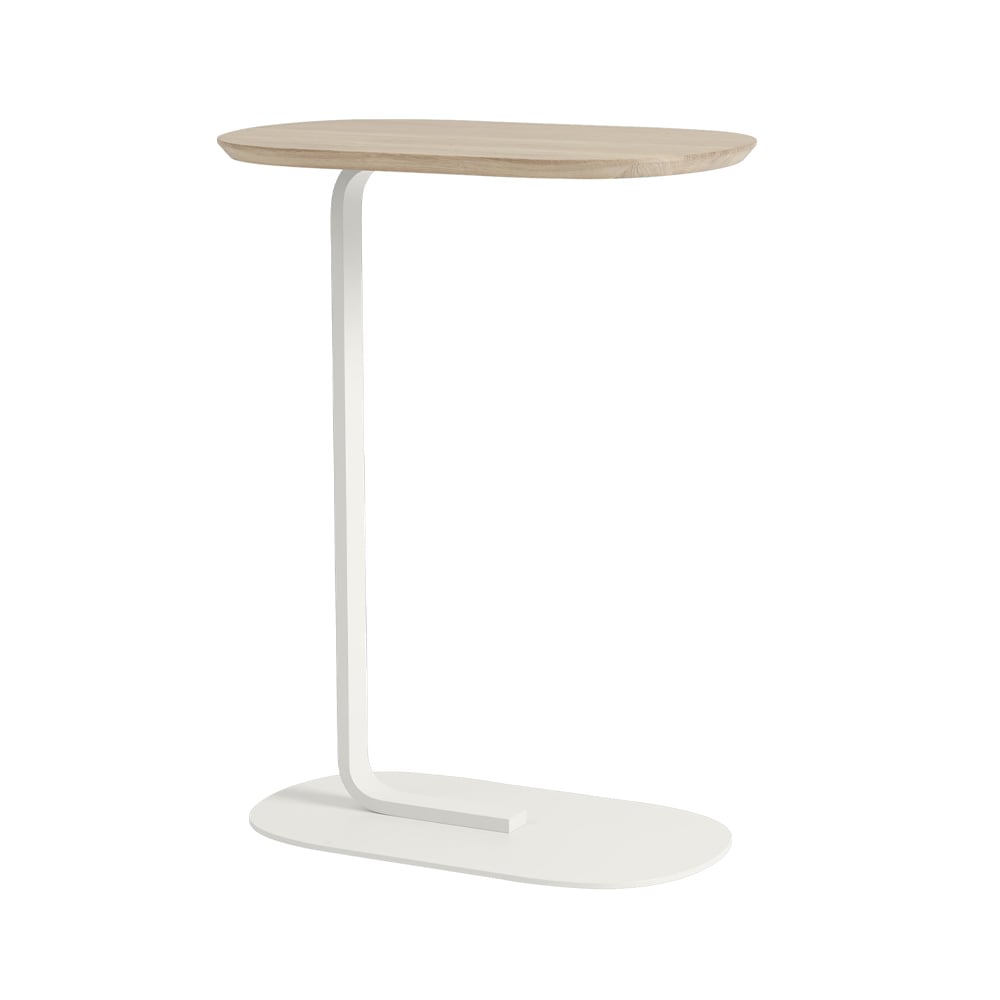 Muuto Relate sivupöytä K: 73,5 cm Solid oak-Off white