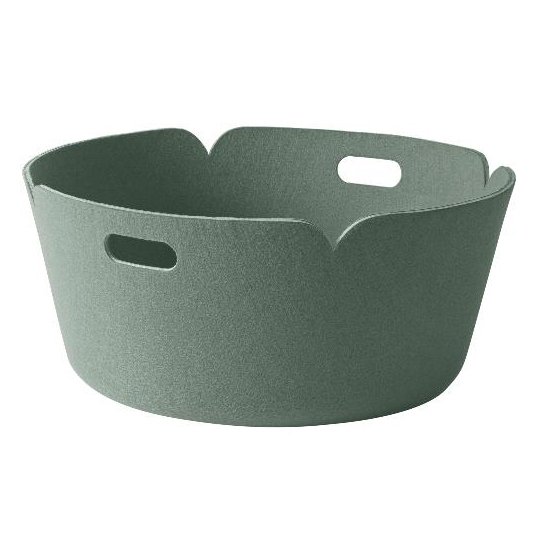 Muuto Restore säilytyskori pyöreä dusty green (vaaleanvihreä)