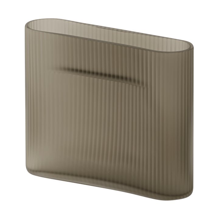 Ridge maljakko huurrettu lasi 16,5 cm - Taupe - Muuto