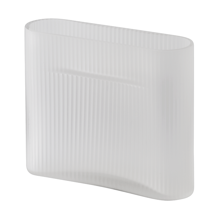 Ridge maljakko huurrettu lasi 16,5 cm - White - Muuto