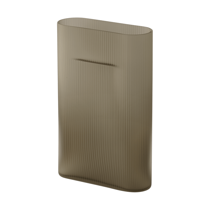 Ridge maljakko huurrettu lasi 35 cm - Taupe - Muuto