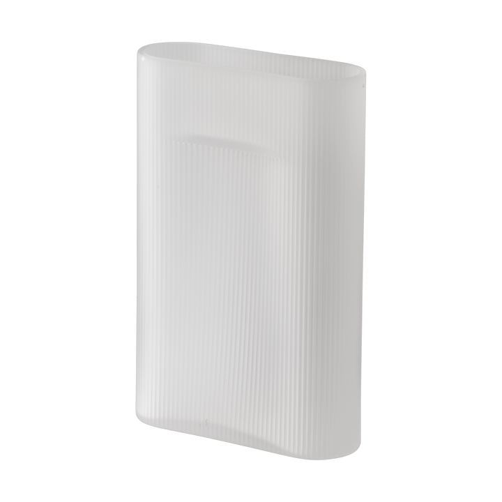 Ridge maljakko huurrettu lasi 35 cm - White - Muuto