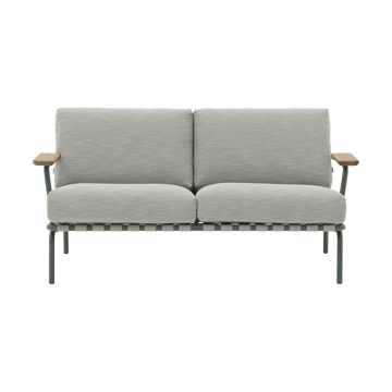 Settle 2-istuttava sohva - Ribbed Weave 2 Dark green - Muuto