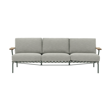 Settle 3-istuttava sohva - Ribbed Weave 2 Dark green - Muuto