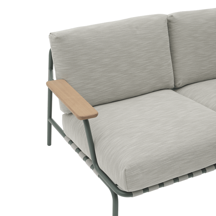 Settle 3-istuttava sohva, Ribbed Weave 2 Dark green Muuto