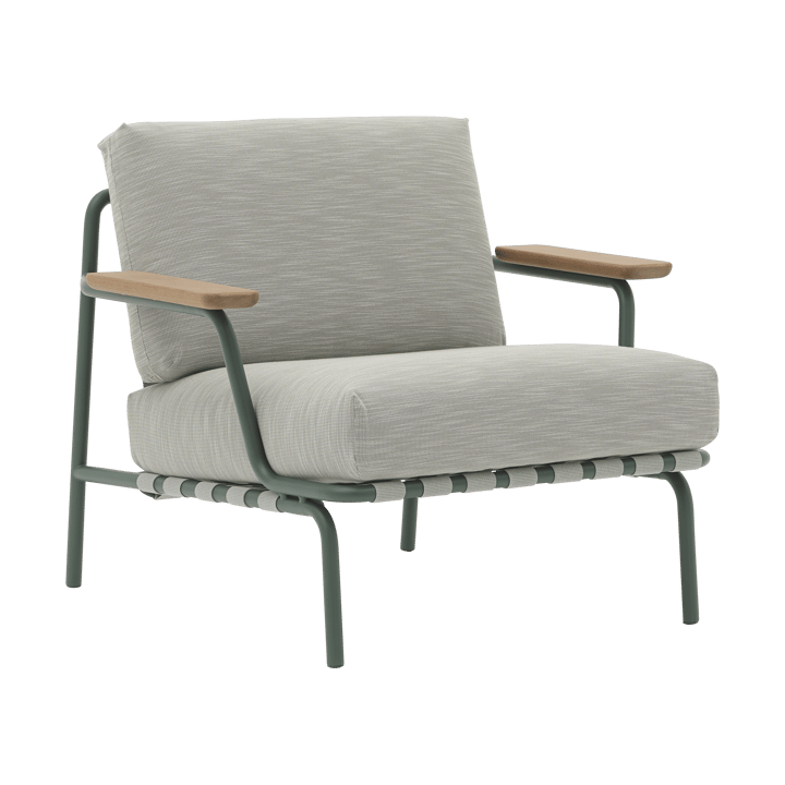 Settle Lounge Chair loungenojatuoli - Ribbed Weave 2 Dark green - Muuto