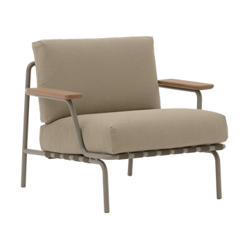 Settle Lounge Chair loungenojatuoli - Ribbed Weave 5 Taupe - Muuto