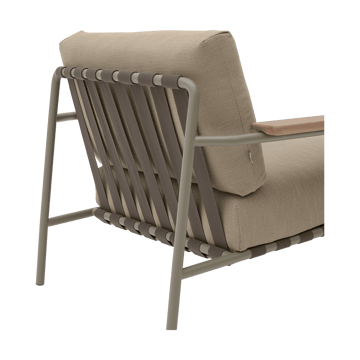 Settle Lounge Chair loungenojatuoli - Ribbed Weave 5 Taupe - Muuto